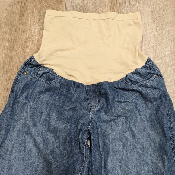 Level 99 Cropped Wide Leg Maternity Jeans - Picture 2 of 9